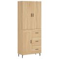 vidaXL Vysoká skrinka dub sonoma 69,5x34x180 cm spracované drevo