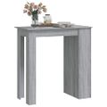 vidaXL Barový stôl+regál, sivá sonoma 102x50x103,5cm kompozitné drevo