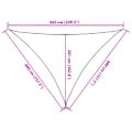 vidaXL Tieniaca plachta 160 g/m² červená 4x4x5,8 m HDPE