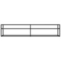 vidaXL TV stolík biely mramorový 200x40x40,5 cm tvrdené sklo