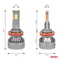 LED žiarovky hlavného osvetlenia HP Séria H8/H9/H11/H16 Full Canbus AMiO-03677