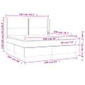 vidaXL Boxspring posteľ s matracom tmavosivá 160x200 cm látka
