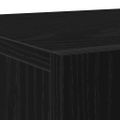 vidaXL Servírovacia skriňa Čierny dub 90 x 34 x 80 cm Kompozitné drevo