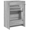 vidaXL Skriňa pod umývadlo do kúpeľne Sivý Sonoma 56 x 37,5 x 81 cm