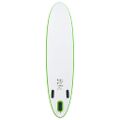 vidaXL Nafukovací Stand up paddleboard, zeleno biely