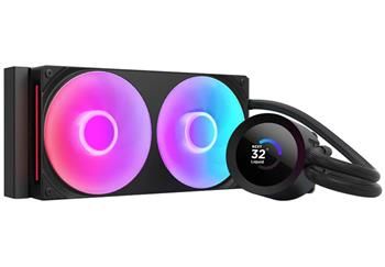NZXT vodný chladič Kraken 240 / 2x120mm fan / 4-pin PWM / LCD disp. / 6 rokov Vodné chladenie, pre CPU, pre Intel i AMD, LCD displej, 2× RGB 120mm ventilátor, socket 1851, 1700, 1200, 115x, AM5, AM4, čierny, 6
