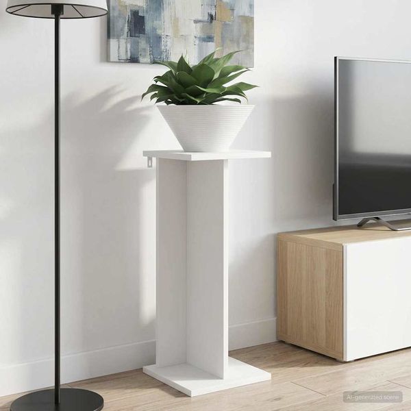 vidaXL Stojan na rastliny 2 pcs Biely 25 x 25,5 x 60,5 cm