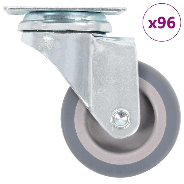 vidaXL Otočné kolieska 96 ks, 50 mm