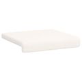 vidaXL Vankúš na lavičku 2 ks Sherpa látka Krémová Hĺbka 35 cm