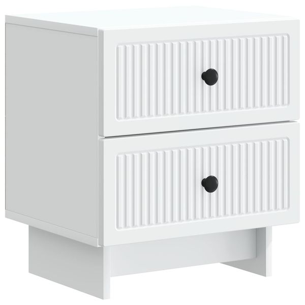 vidaXL Nočný stolík Biela 43 x 34,5 x 47,5 cm Kompozitné drevo