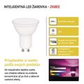 LED žiarovka GoSmart MR16 / GU10 / 4,8 W (35 W) / 400 lm / RGB / stmievateľná / Zigbee