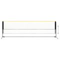 vidaXL Nastaviteľná bedmintonová sieť 500x103x94-158 cm kov