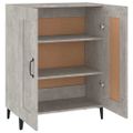 vidaXL Komoda betónovo sivá 69,5x34x90 cm spracované drevo