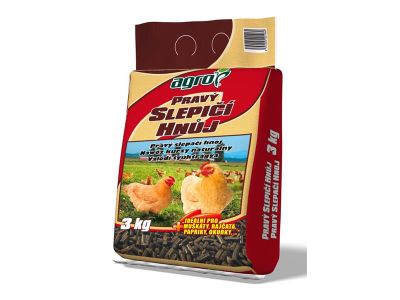 Pravý slepičí hnoj AGRO 3 kg