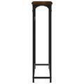 vidaXL Konzolový stolík dymový dub 75x19,5x75 cm kompozitné drevo