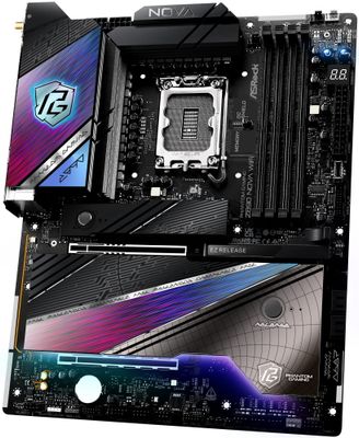 ASRock Z890 Nova WiFi / Intel Z890 / LGA1851 / 4x DDR5 / 6x M.2 / HDMI / 2x Thunderbolt 4 / WiFi / ATX Základná doska, Intel Z890, LGA1851, 4× DDR5 DIMM (max. 256GB), 6× M.2, HDMI, 2× Thunderbolt 4, Wi-Fi, ATX
