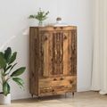vidaXL Highboard Staré drevo 69,5 x 31 x 115 cm Kompozitné drevo