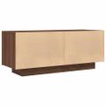 vidaXL TV skrinka hnedý dub 100x35x40 cm spracované drevo