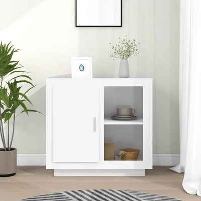 vidaXL Komoda biela 80x40x75 cm