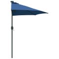 vidaXL Záhradný slnečník 294 x 150 x 224 cm Polyester a oceľ Azurblue