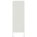 vidaXL Vysoká skrinka biela 68x39x113 cm oceľ