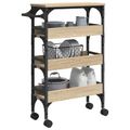 vidaXL Kuchynský vozík Sonoma dub 53 x 20 x 76 cm Kompozitné drevo