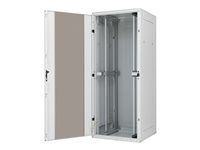RZA-42-A66-CAX-A1 - 19" stojanový rozvaděč rozebíratelný 42U/600x600mm prosklené dveře, IP20 nosnost 800kg světle šedý RAL7035