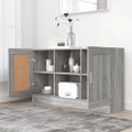 vidaXL Komoda sivý dub sonoma 120x30,5x70 cm spracované drevo