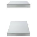vidaXL Nástenné police 2 ks 75x23,5 cm strieborné nehrdzavejúca oceľ
