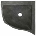 vidaXL Umývadlo Sivá (30-37) x (30-37) x 12 cm Riečna skala