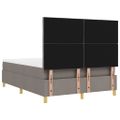vidaXL Posteľ s pružinovým rámom Sivohnedá 200 x 160 cm látka