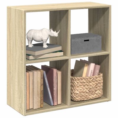 vidaXL Rozdeľovacia knižnica dub sonoma 69,5x29x69,5 cm kompoz. drevo