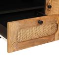 vidaXL TV skrinka Hnedá 105 x 33 x 46 cm Masívne mango drevo
