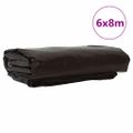 vidaXL Tarpaulin 650g / m² Hnedá 6 x 8 m Plátno s PVC povrchom