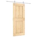 vidaXL Posuvné dvere Prírodná a biela 85 x 210 cm