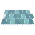 vidaXL Dlaždica s perím 50 ks Modrá 30 x 30 cm Polyuretán a PET