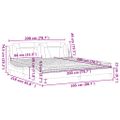 vidaXL Posteľ Viana s matracom bielo-čierna 200x200 cm umelá koža