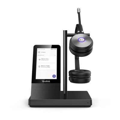 Yealink WH66 Dual DECT základňa s dotykovým LCD a s náhlavnou súpravou na obidve uši pre Teams