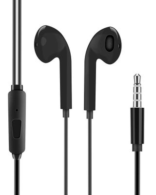 OBAL:ME Drôtové Slúchadlá 3.5mm Jack Black