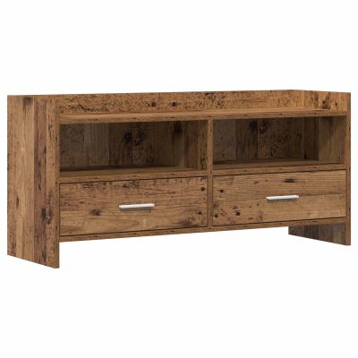 vidaXL TV skrinka 100 x 33 x 47 cm Staré drevo Kompozitné drevo