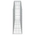 vidaXL Oblúkový gabionový kôš 200x30x80/100 cm pozinkované železo