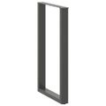 vidaXL Nohy barového stola v tvare U, 2 ks, antracitové, 60 x (100-101) cm, oceľ