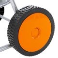 vidaXL Vozík s hadicovým bubnom pre 110 m 1/2" / 80 m 3/4" hadicu oceľ