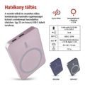 Powerbanka EMOS WI 522 /B0555S/, 5 000 mAh, 20 W+Wireless, lososová