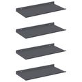 vidaXL Závesná polica 4 ks Antracit 40 x 18 x 2,5 cm Oceľ