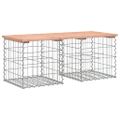 vidaXL Záhradná lavica gabiónový dizajn 103x44x42 cm masívny douglas