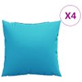 vidaXL Dekoratívne vankúše 4 ks tyrkysové 60x60 cm látka