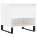 vidaXL Konferenčné stolíky 2 ks lesklé biele 50x46x50 cm kompoz. drevo