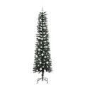 vidaXL Umelý vianočný stromček Zelená 180 cm PVC, plast a oceľ