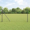 vidaXL Euro plotový základ 10 x 1,4 m PVC potiahnutá oceľ Sivá